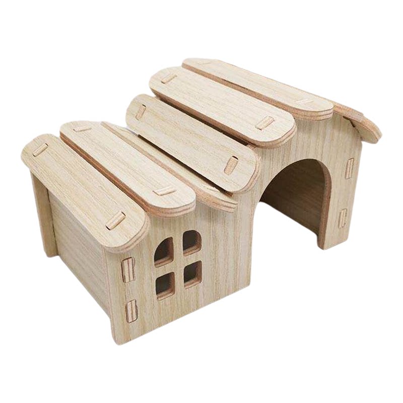 包邮仓鼠实木小房子屋睡窝用品