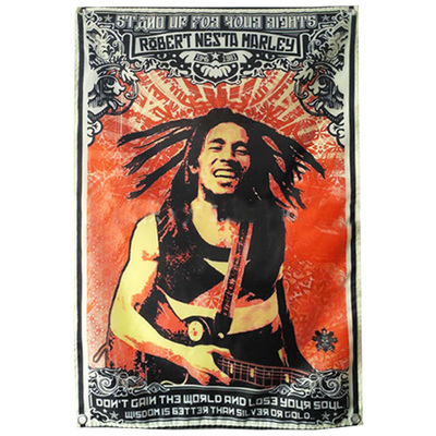 雷鬼牙买加摇滚风挂布工作室壁饰