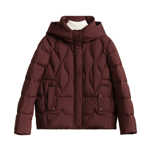 鸭鸭妈妈装羽绒服女冬季连帽90绒时尚短款中老年正品加厚保暖外套