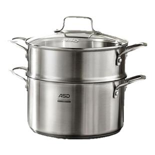 爱仕达蒸锅加厚多功能家用304不锈钢炖煮汤锅蒸笼一体锅官方正品