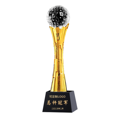 水晶奖杯高尔夫球赛事冠军颁奖
