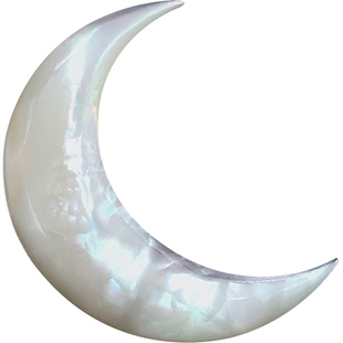 一弯皎洁新月亮/微透彩天然海贝月牙胸针/精致高档女胸花别针1770