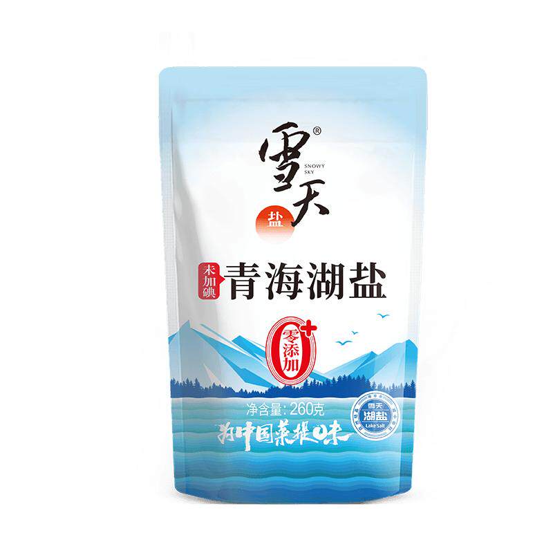 雪天零添加青海湖盐未加碘食用盐