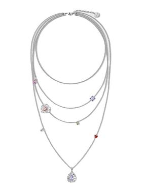 lostinecho高级多层纯银长项链