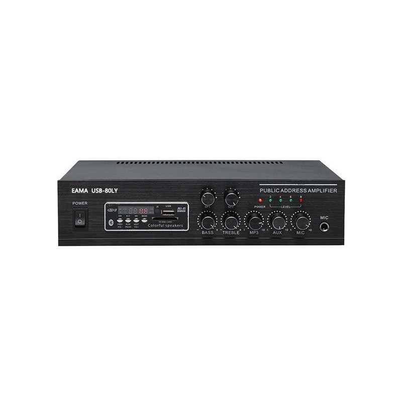 EAMA杭州明美USB-50L/60LY/80TZ带蓝牙定压广播小功放50W 60W 80W