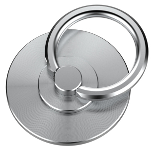 圆形304全不锈钢支架金属指环扣高品质男个性创意桌面床头追剧手机支撑架不掉色指环高档环扣家用办公通用女