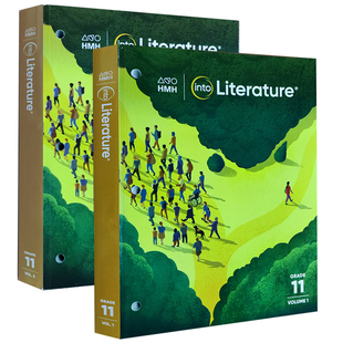 进口英文版美国霍顿米夫林HMH中学文学阅读学生书Into Literature Student Edition Softcover Print Grade 11(2本) 高中 团购优惠