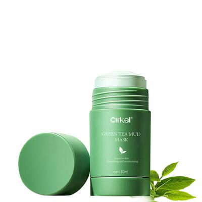 绿茶清洁毛孔日本固体面膜cirkel
