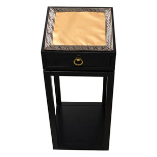 新中式花架垫置物架盖布角几垫方几垫炕几垫绸缎布艺花盆架防尘垫