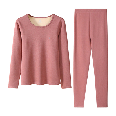 猫人保暖内衣女士套装德绒加厚女