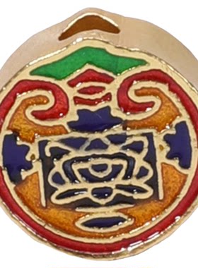 含秀六字真言隔珠财神