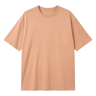 潮流休闲简约风重磅短袖T恤男宽松圆领百搭休闲上衣夏季潮男穿搭