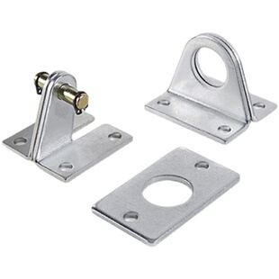 德力西气缸MAL/MA配件附件FA法兰板SDB安装脚架LB-16-20-25-32-40