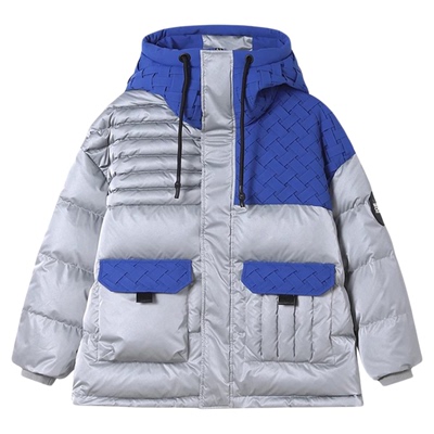 L436编织羽绒服鸟撤柜女装 一线品牌 正品剪牌青仓