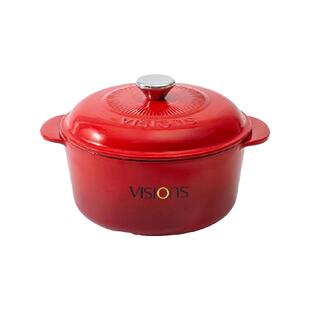 康宁VISIONS晶典珐琅锅3.4L炖锅炖盅铸铁锅汤锅原装