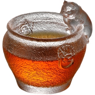 故宫猫琉璃杯御猫茶盏主人杯功夫茶杯文创杯子门海茶具创意猫缸杯