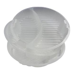 打包盒内托汤水分离一次性餐盒搭配内碟装菜碟168口径碟打包神器