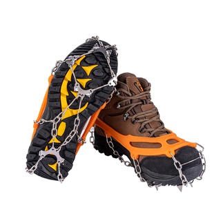 冰爪防滑鞋套雪地19齿雪爪登山钉鞋链户外攀岩鞋钉防摔冰抓鞋链路