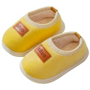 儿童棉拖鞋2025新款秋冬款宝宝鞋子男童室内家居包跟防滑女童棉鞋