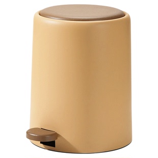 静音缓降垃圾桶家用带盖子脚踩翻盖客厅厨房卫生间卧室脚踏式