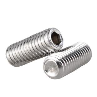 304不锈钢凹端紧定螺丝 内六角无头螺钉机米顶丝M2M3M4M5M6M8-M12