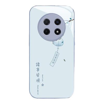 适用华为畅享70pro手机壳80新款90promax畅享60诸事皆顺畅享50plus防摔30E可爱女外20e简约玻璃高级镜头全包