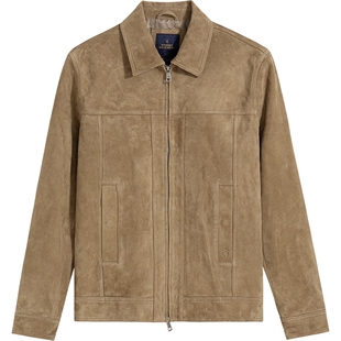 Brooks Brothers/布克兄弟男士25秋冬新品巴恩风质感麂皮夹克外套