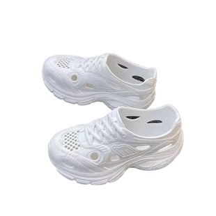 厚底洞洞鞋女款耐磨沙滩2025外穿踩屎感夏季防滑新款增高老爹鞋女