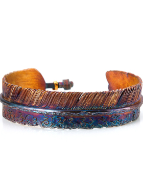 COLIMIDA涅槃重生羽毛男黄金手镯