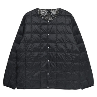 TAION CREW NECK 山系潮流日式短款休闲宽松无领薄羽绒服内胆开衫