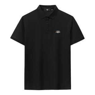 HLA/海澜之家短袖polo衫男士夏新款高端商务男生t恤爸爸男装上衣