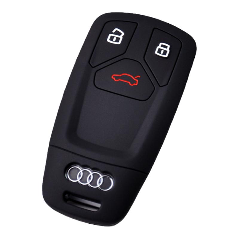 适用于奥迪新款车遥控2016Q71718192021A4LQ5LA5硅胶钥匙包套壳扣