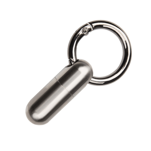 纯钛随身药盒便携式密封钥匙扣钛合金迷你小药瓶特小盒装药丸急救