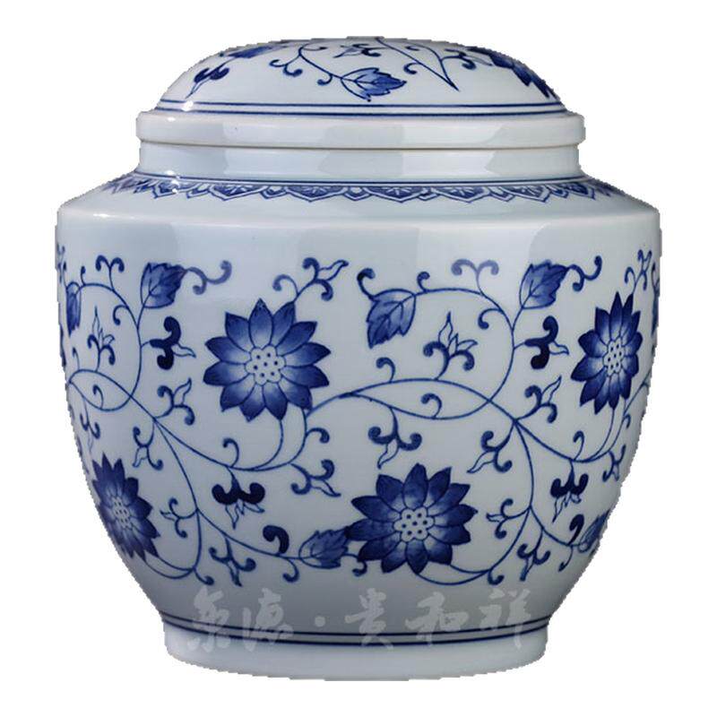 茶叶罐手绘瓷器贵和祥瓷器复古