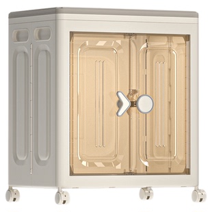 衣服收纳箱家用大容量超大翻盖整理箱带轮换季衣物衣柜被子储物箱