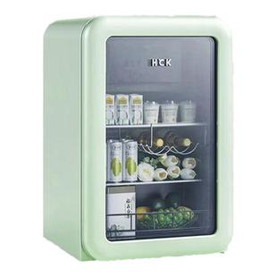 HCK哈士奇冰吧冷藏保鲜柜家用客厅小型饮料小冰箱办公室高颜值2.0