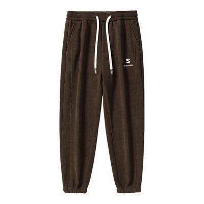 加厚宽松直筒男运动束脚休闲卫裤