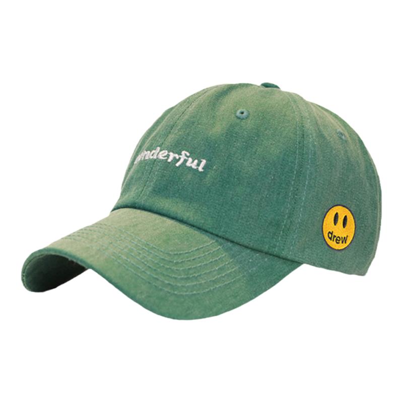 Drew House新笑脸正品贾斯丁比伯同款情侣男女鸭舌帽遮阳棒球帽子