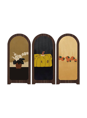 中古风美拉德装饰画创意高级感小众艺术桌面屏风摆件电视柜摆画