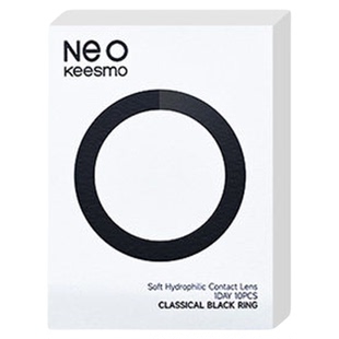 韩国NEO小黑环2.0美瞳日抛10片装小直径彩色近视隐形眼镜锁边自然