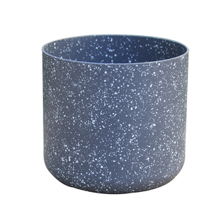 园艺养花吊盆树脂加厚仿理石垂吊式阳台绿植种植盆壁挂塑料直筒盆