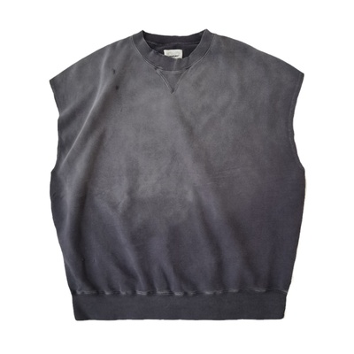 SONOFLOONG无袖破坏背心水洗做旧