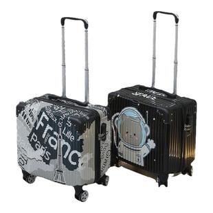 18寸登机箱可爱彩绘拉杆箱轻便小型行李箱男万向轮女学生密码皮箱