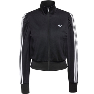 adidas阿迪达斯三叶草春季女子运动休闲外套立领针织夹克KS1362