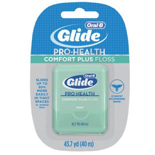 欧乐b舒适深洁牙线40米 oralb宽扁形薄荷牙缝线glide后槽牙沟新款