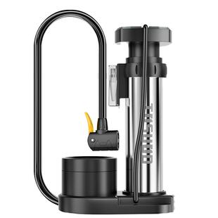 脚踩打气筒自行车家用高压便携不锈钢充气泵电动电瓶车气管子篮球