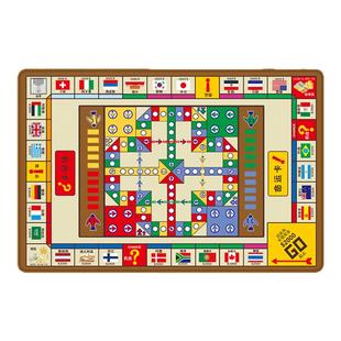 儿童大号富翁世界之旅豪华版成人桌面超大游戏棋盘地垫刷卡机玩具