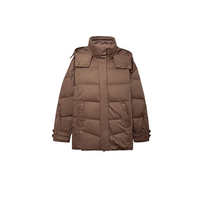 D-HARRY/迪哈利冬新款复古优雅保暖咖色羽绒服DH234G96698D