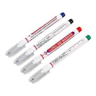 长头记号笔工地专用油性笔小支细头木工装修瓷砖玻璃标记笔