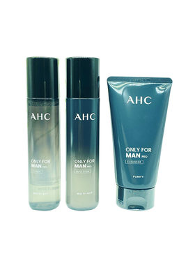 AHC男士三件套补水保湿控油洁肤
